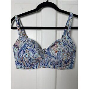 Victoria’s Secret The Angel Convertible Floral Swim Bra Top Size 34DD